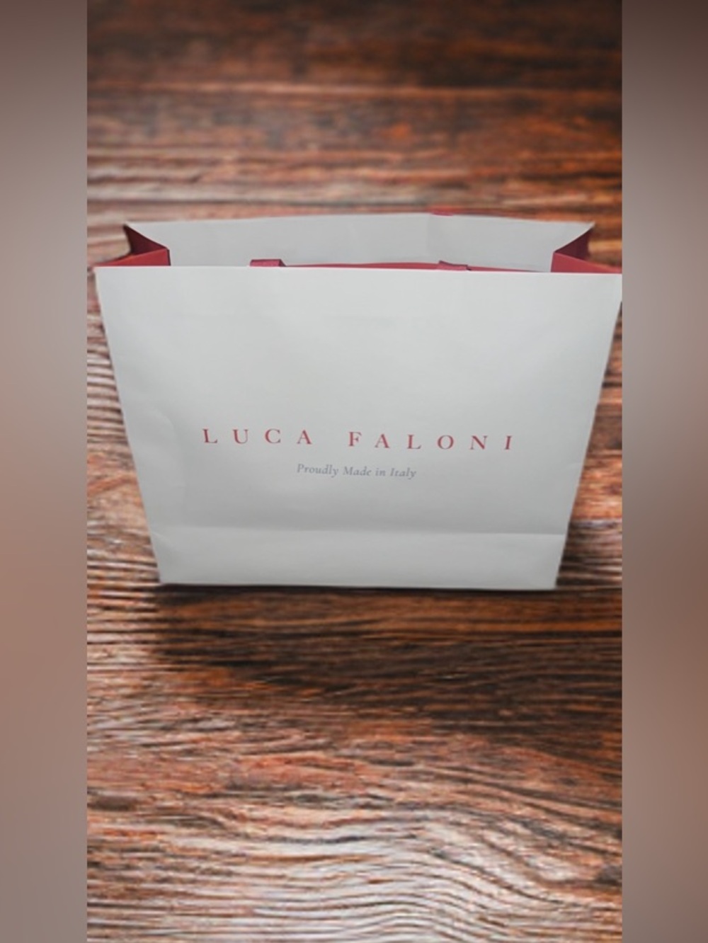 Luca Faloni Elegant White and Pink Women's Bag